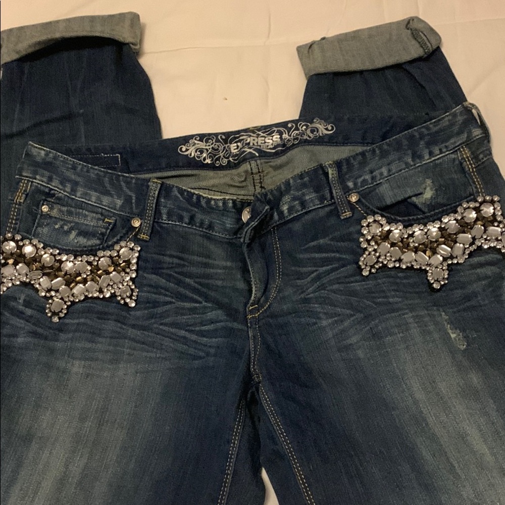 Embellished Blue Jeans-vintage